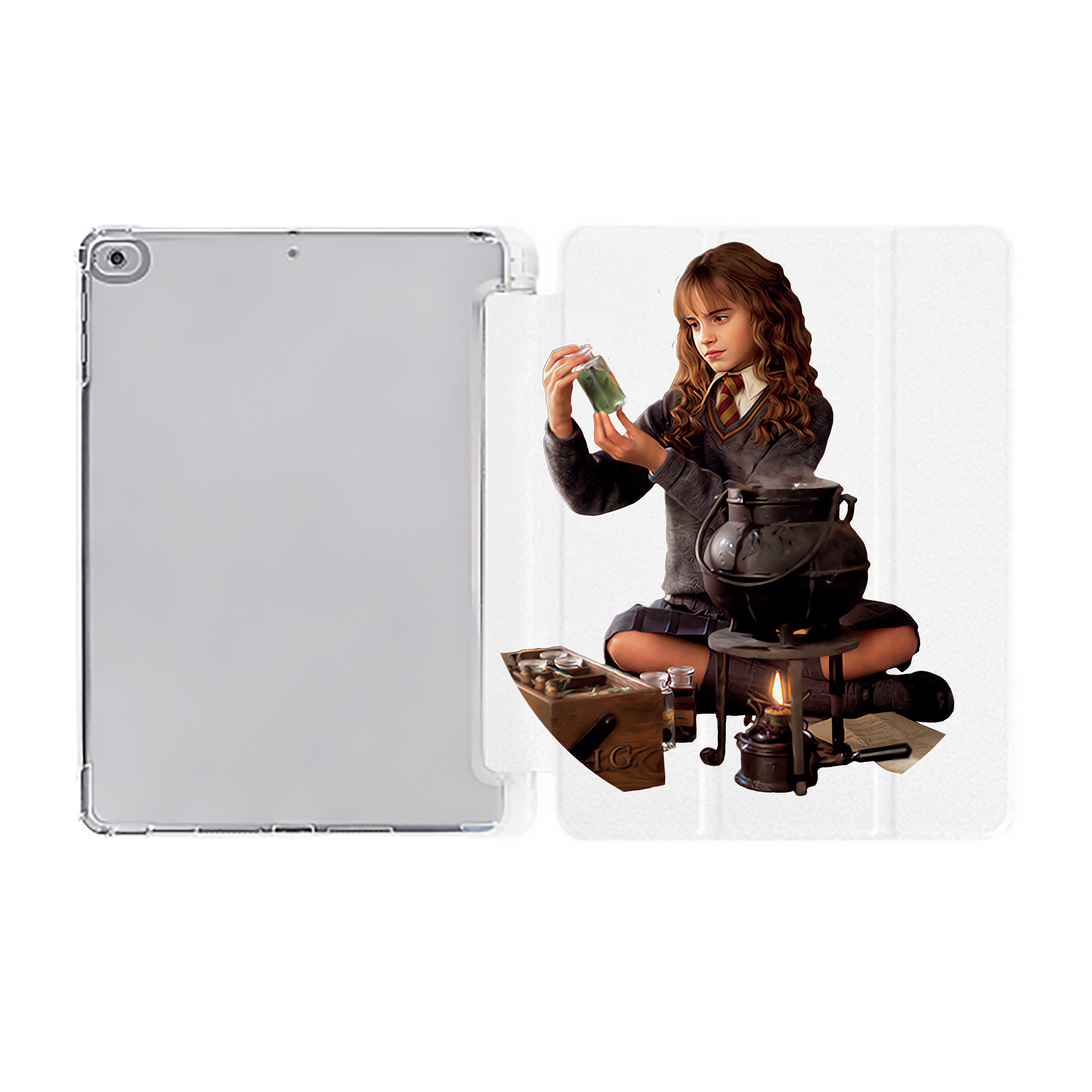 （画像用） Harry Potter ハリー・ポッターシリーズ IPad ケース ペン収納付き 三つ折りスタンド PUレザー×シリコン 対応機種9.5/10.5/10.9インチ